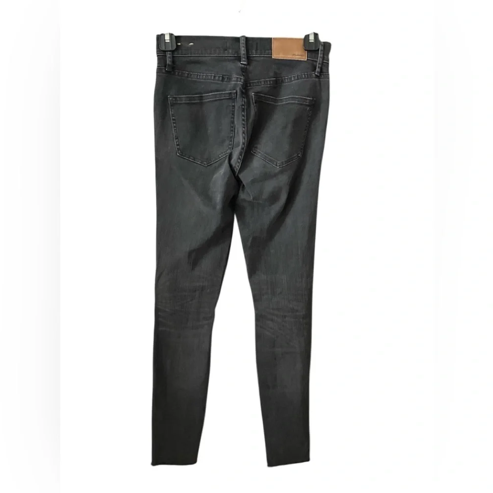 NWOT Madewell 9” High Rise Skinny Wash Black Jeans Size 24 - Picture 4 of 13